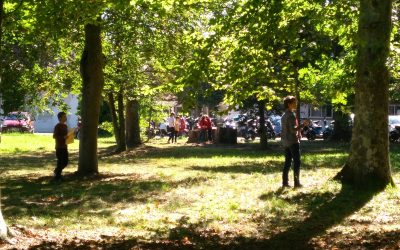 Promenade dans un environnement proche : le parc de Villa Pia