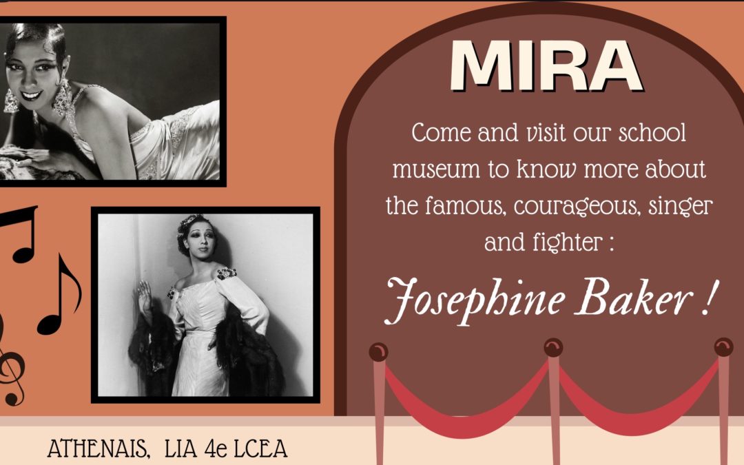Exposition sur Joséphine Baker par les 3èmes L.C.E.A.
