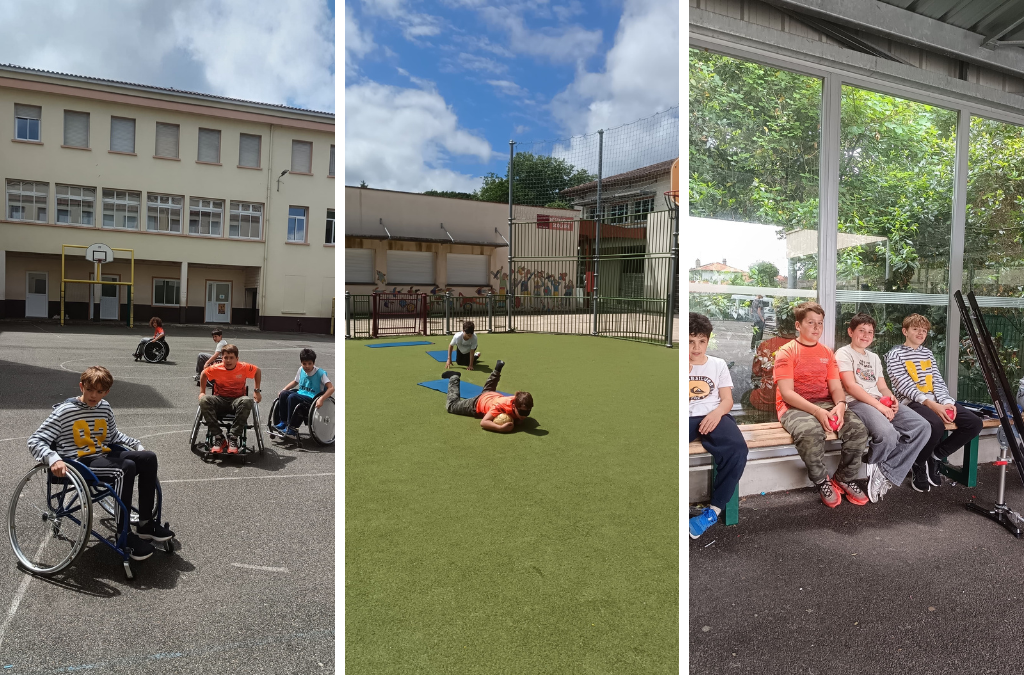Les élèves de l’AS découvrent le handisport au collège Saint-Amand