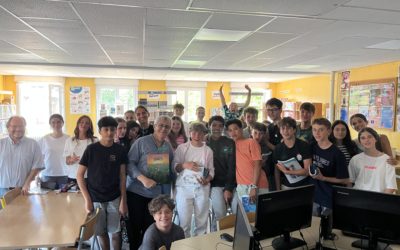Critiques littéraires en herbe, les 4eB ont rencontré le dessinateur Marko dans le cadre du Prix BD64